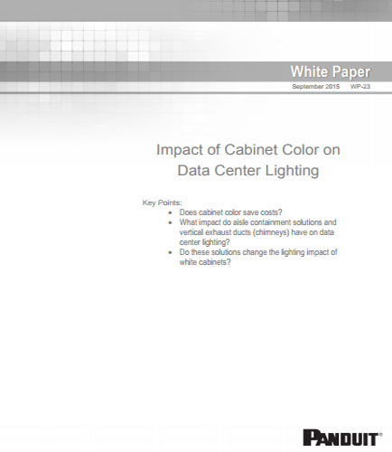 Impact of Cabinet Color on Data Center Lighting